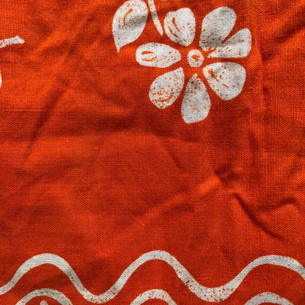 Vintage 60s Halter Orange Mini Dress - Picture 7 of 7